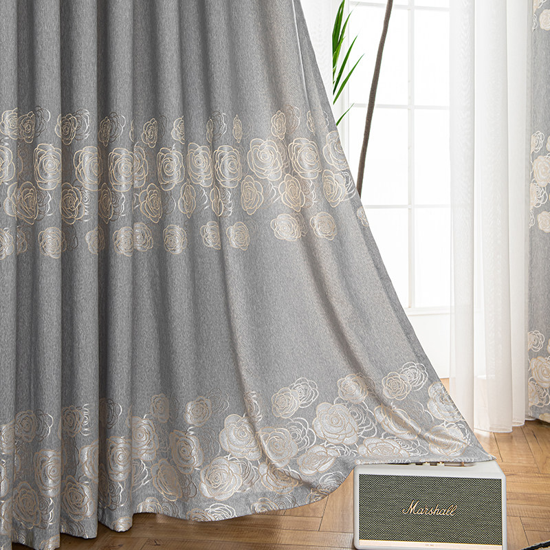 2020年新款i窗帘北欧简约现代客厅卧室挂钩打孔提花遮光窗帘定制,淘宝优惠券,粉丝福利购,淘宝优惠卷