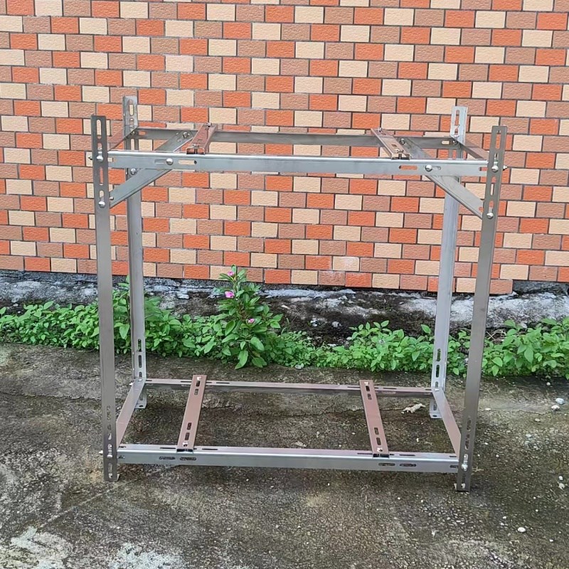 家用不锈钢多层空调外机落地架空调外机减震支架1-5p不锈钢支撑架 - 图1