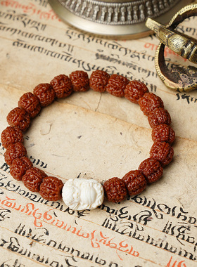 金刚菩提手串机刷包浆成品尼泊尔菩提子文玩配饰佛珠男女手链简约