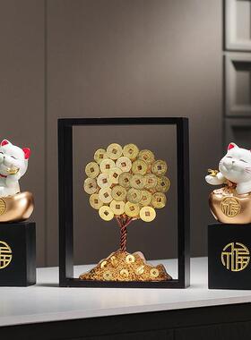 招财猫摆件开业大吉礼物店铺收银柜台办公室招财聚财送朋友装饰品