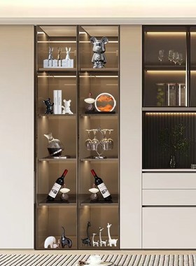 红酒装饰品摆件展示柜轻奢高档客厅2025新款电视柜高X级感家居艺