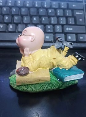 个性创意娃娃祝福心愿保平安摆件C童趣一定赢桌面摆放汽车内装饰