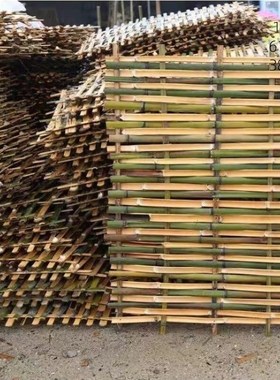 工程竹笆片毛竹片工地竹跳板老竹排建筑竹架板P防护围栏竹子脚手