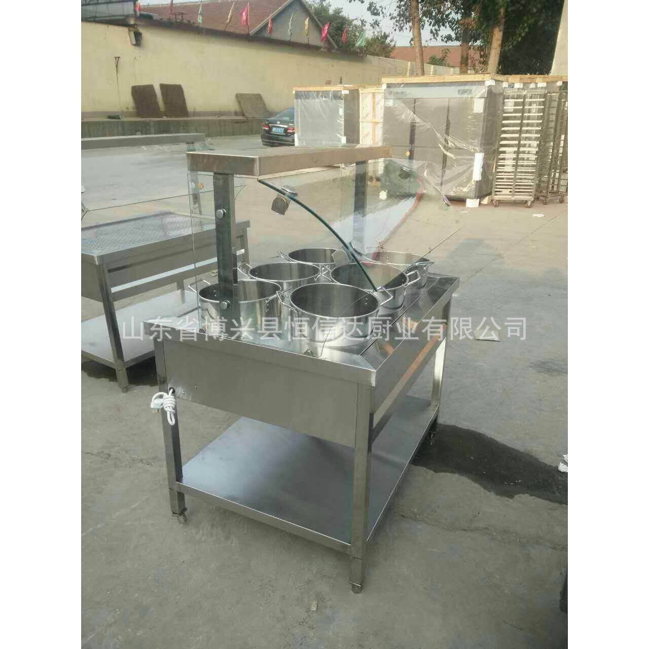 保温售饭台快餐车台式热菜台不锈钢玻璃罩保温柜浏阳蒸菜台汤池,淘宝优惠券,粉丝福利购,淘宝优惠卷