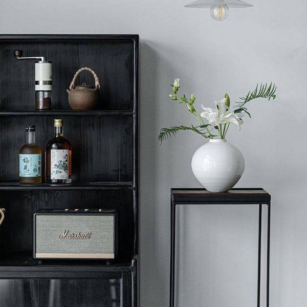 中古花架铁艺乌霁中式置物架茶室落地式托架禅意茶空间摆件花几,淘宝优惠券,粉丝福利购,淘宝优惠卷