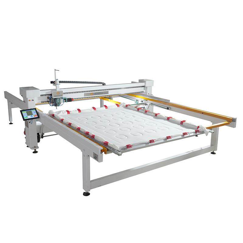 单针绗缝机全移动自动半截式自设花型平铺式底线引蚕丝步进缝被机,淘宝优惠券,粉丝福利购,淘宝优惠卷