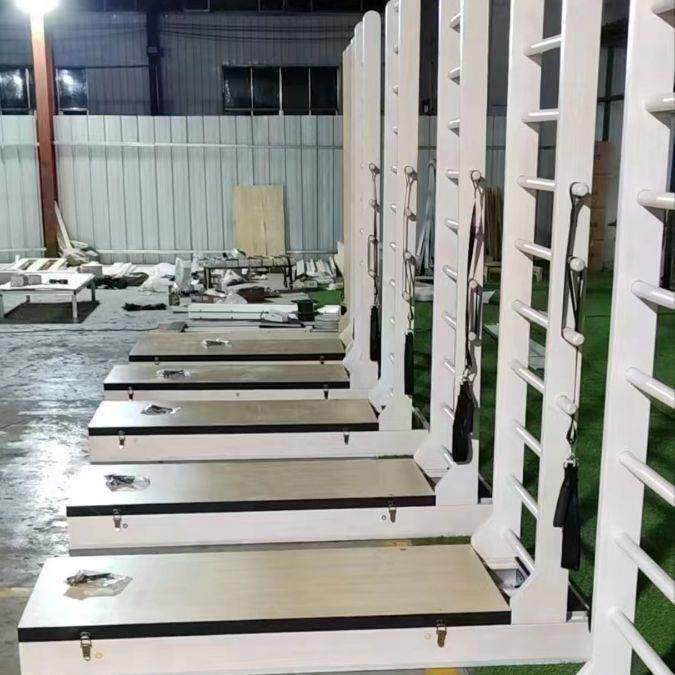 厂家供应普拉提白枫木双向核心梯床瑜伽馆滑动梯床大器械拉伸滑轨 - 图2