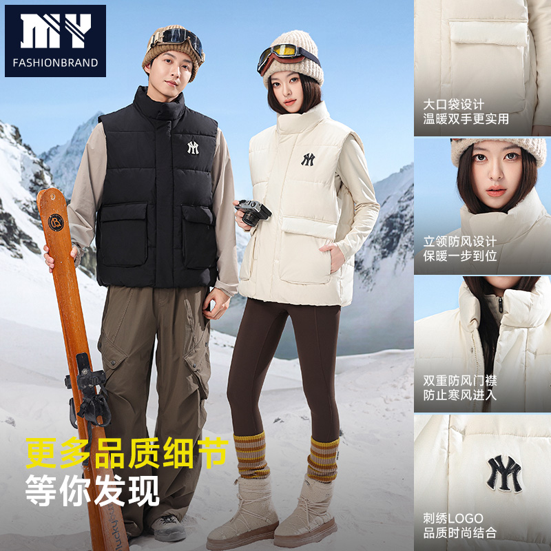 冬季潮流款男女装加厚保暖连帽棉衣外套情侣款纯色保暖面包服