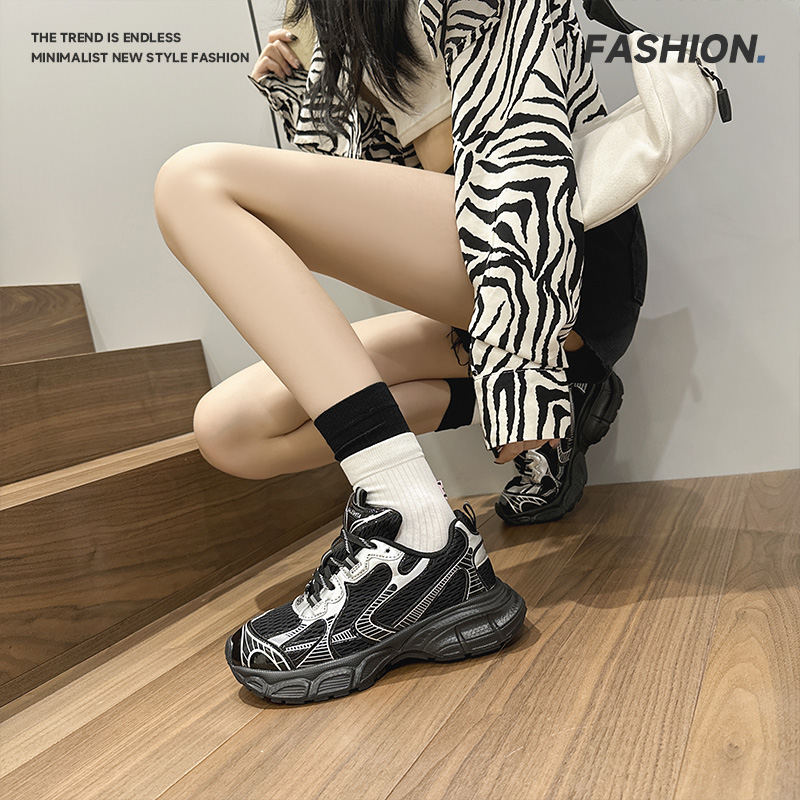 2025简约运动风厚底老爹鞋潮流百搭耐磨男女情侣款01