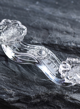 黄粉紫水晶如意琉璃摆件 招财开业F礼品吉祥如意家居客厅小摆件