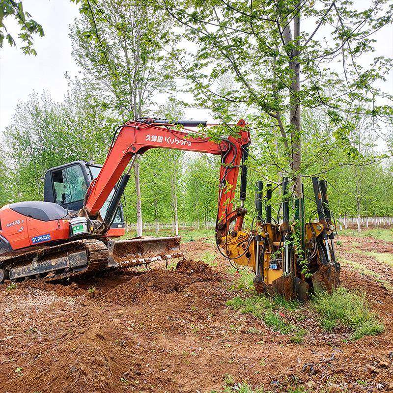 挖机带土球起树机六瓣铲式挖树机园林苗木移栽机起球机移树机,淘宝优惠券,粉丝福利购,淘宝优惠卷