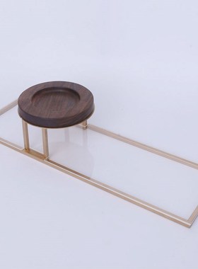 新中式茶具托盘组合摆件家居客厅茶几玄关样板房室内W软装饰品摆