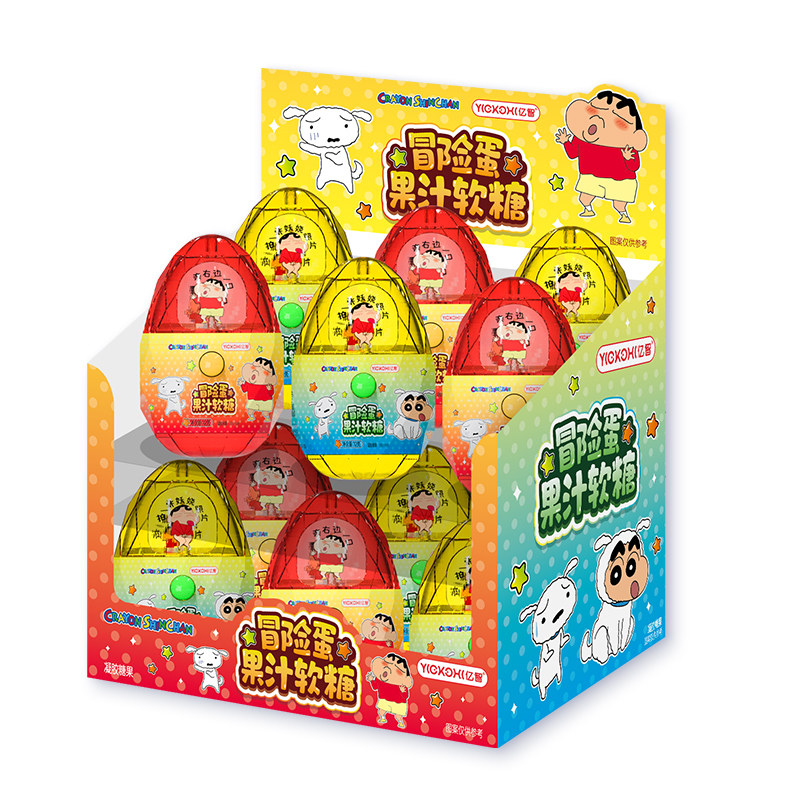亿智蜡笔小新联名儿童益生菌果汁软糖休闲零食食玩网红糖果解馋,淘宝优惠券,粉丝福利购,淘宝优惠卷