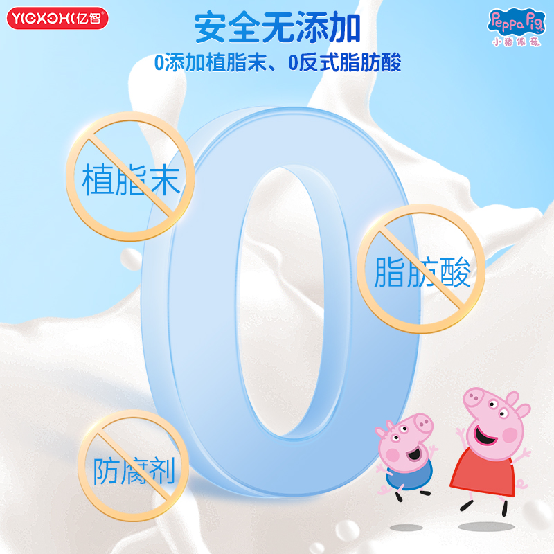 亿智小猪佩奇联名高钙儿童糖果休闲零食牛奶糖幼儿园零食分享小吃 - 图2