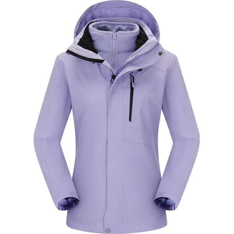 户外运动防风夹克外套冲锋衣女款三合一两件套冲锋衣男秋冬工作服,淘宝优惠券,粉丝福利购,淘宝优惠卷