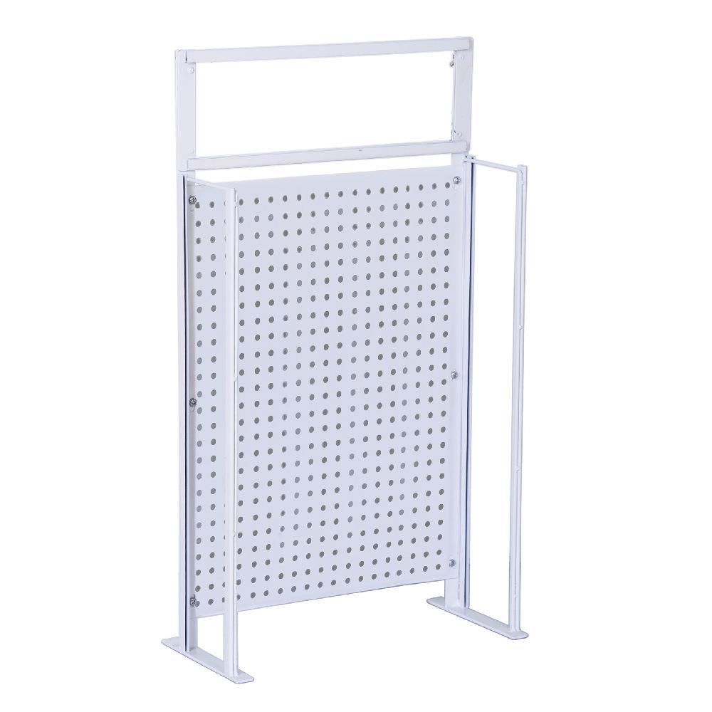 Iron perforated plate mesh rack countertop display rack with hooks for billboards desktop keychain storage rack