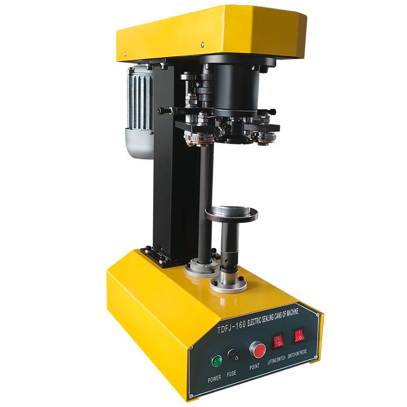 Factory direct sales fully automatic industrial milk tea food dried fruit cans metal lid cans sealing machine commercial sealing machine