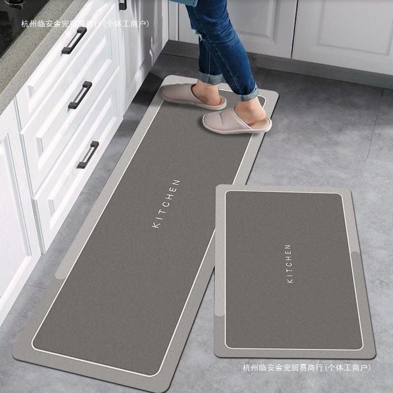 加厚硅藻泥厨房地垫耐脏吸水地毯可擦防水脚垫防滑防油垫子放心购,淘宝优惠券,粉丝福利购,淘宝优惠卷
