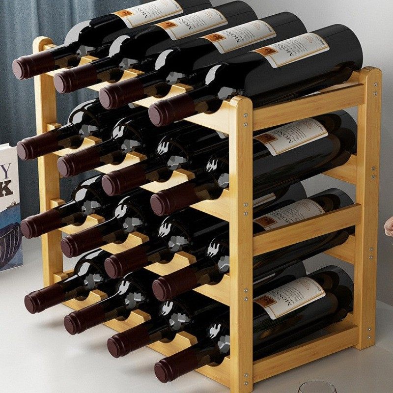 酒架摆件置物架小型吧台红酒展示架家用实木酒柜架简易葡萄酒摆放,淘宝优惠券,粉丝福利购,淘宝优惠卷