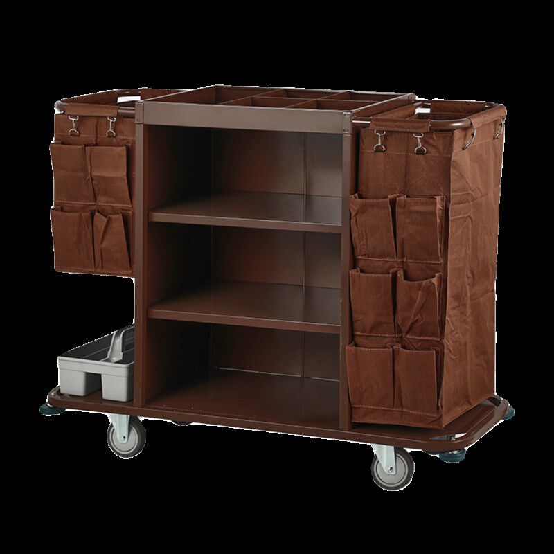 酒店客房多功能手推布草车保洁工作车清洁车布袋客房口卫生服务车 - 图3