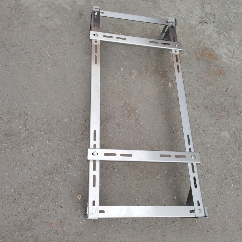 家用中央空调外机支架不锈钢空间落地多层叠放防震定制可调托架 - 图2