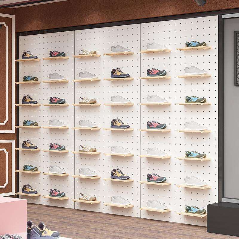 Solid wood hole board living room entrance wooden partition board accessories wall cover storage placement direct sales