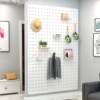 Solid wood hole board living room entrance wooden partition board accessories wall cover storage placement direct sales