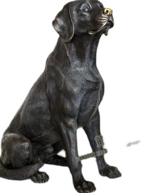 铜雕塑拉布拉多犬LS306大型动物工艺品酒店别墅门厅校园户外摆件