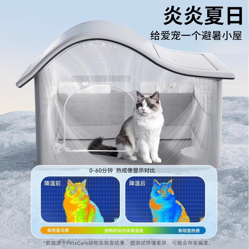 宠物猫咪空调房猫降温夏季猫窝冰窝狗狗猫猫屋舍狗床宠物冰屋,淘宝优惠券,粉丝福利购,淘宝优惠卷