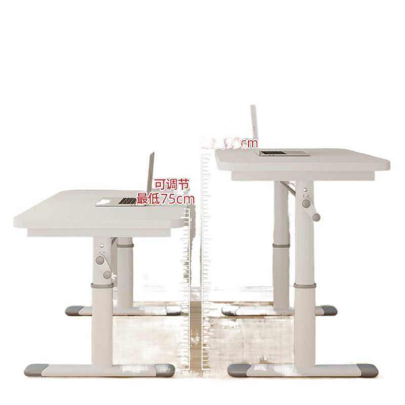 桌子小书桌学生可升降手摇升降桌大白桌手摇升降桌简约书写桌宿舍,淘宝优惠券,粉丝福利购,淘宝优惠卷