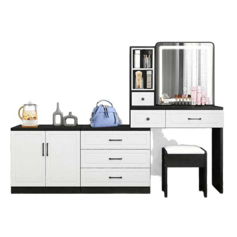 梳妆台家用卧室电视柜一体大容量多功能收纳柜简约现,淘宝优惠券,粉丝福利购,淘宝优惠卷