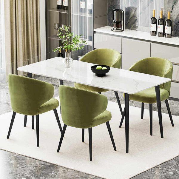 简约岩板餐桌椅组合小户型网红轻奢家用北欧饭桌凳子,淘宝优惠券,粉丝福利购,淘宝优惠卷