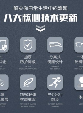 偏光墨镜太阳眼镜钓鱼镜男开车专用运动户外登山男篮球近视男款