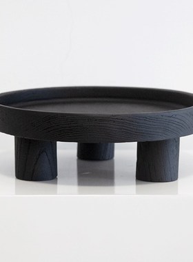 样板房售楼处装饰果盘q家用玄关钥匙盘客厅茶几艺术品摆件托盘圆