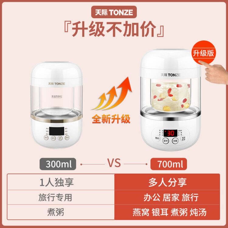 神器燕窝炖锅隔水炖盅电全自动专业锅家用旅M行bb煲天际顿熬煮粥 - 图0