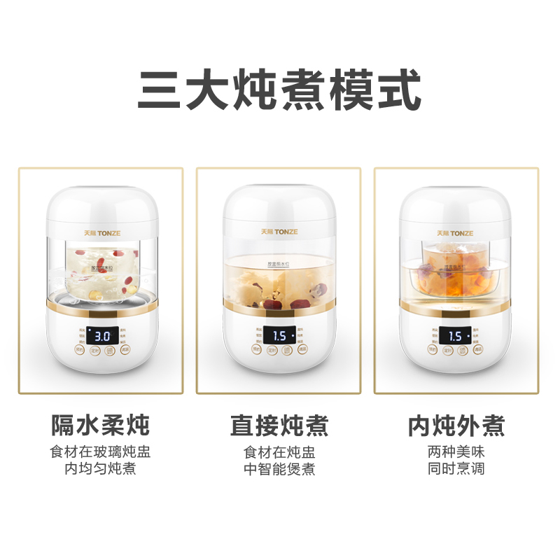 神器燕窝炖锅隔水炖盅电全自动专业锅家用旅M行bb煲天际顿熬煮粥 - 图2