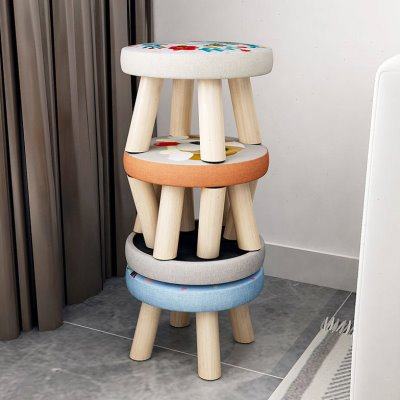 圆凳小凳子软座坐椅子矮款櫈子板凳家用大人结实皮墩子耐用可收纳,淘宝优惠券,粉丝福利购,淘宝优惠卷