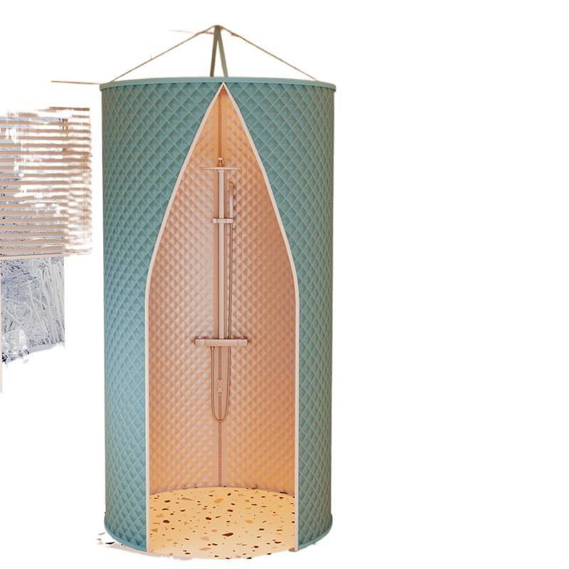 8MM夹棉浴罩圆形洗澡两人用保暖防水防寒冬天浴室神器,淘宝优惠券,粉丝福利购,淘宝优惠卷