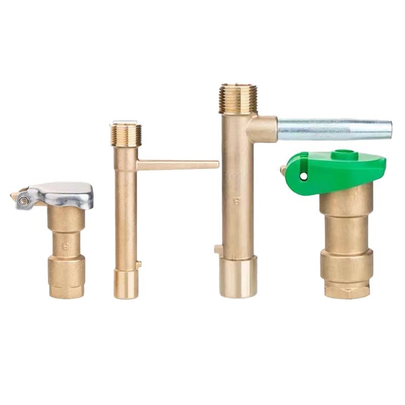 黄铜快速b水栓6分1寸取水水阀插头接头绿化浇水喷头钥匙管接头园 - 图3