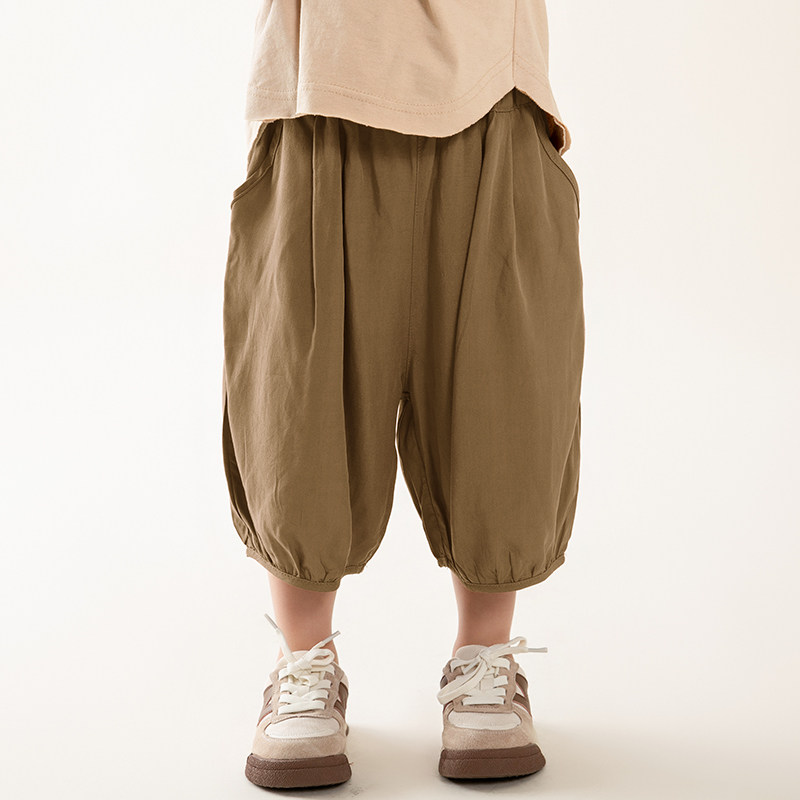 男童裤子夏装2023新款儿童薄款宽松休闲裤中小童男宝凉爽七分裤,淘宝优惠券,粉丝福利购,淘宝优惠卷