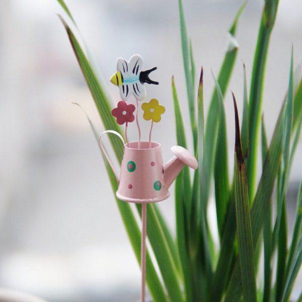 户外铁艺花园花插饰庭院别墅阳台花盆装造景布置小水桶水壶插件,淘宝优惠券,粉丝福利购,淘宝优惠卷