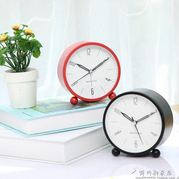 简约时尚静音小闹钟 创意个性床头夜光学生闹钟儿童客厅卧室座钟,淘宝优惠券,粉丝福利购,淘宝优惠卷
