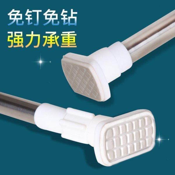 嗜鸮免打孔阳台不绣钢晾衣杆罗马撑杆窗帘杆伸缩杆门帘杆浴室浴帘,淘宝优惠券,粉丝福利购,淘宝优惠卷