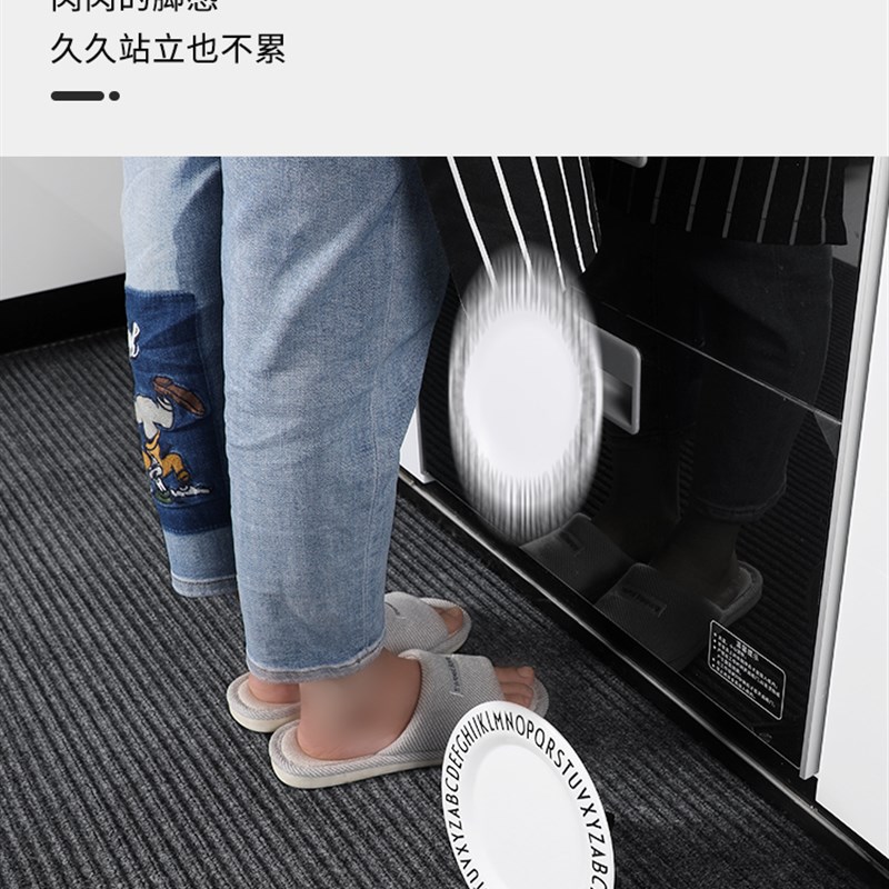 Kitchen floor mats are non-slip and oil-proof, wipeable and washable floor mats, special water-absorbent and oil-absorbent mats, dirt-resistant and waterproof, full carpet
