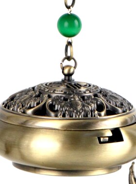 乘舟梦日中式熏香吊炉摆件家居书桌茶室工艺装饰品仿古沉檀盘香炉