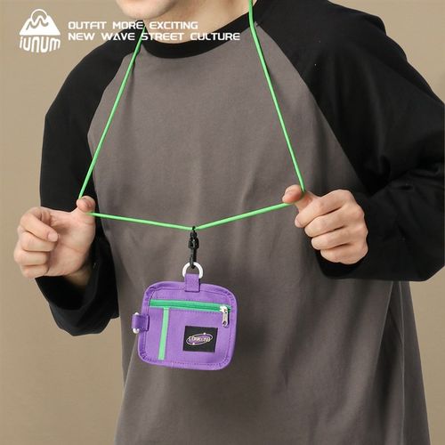 户外轻便挂脖卡h包透明公交工作证件卡套工牌学生胸牌多巴胺零钱 - 图0