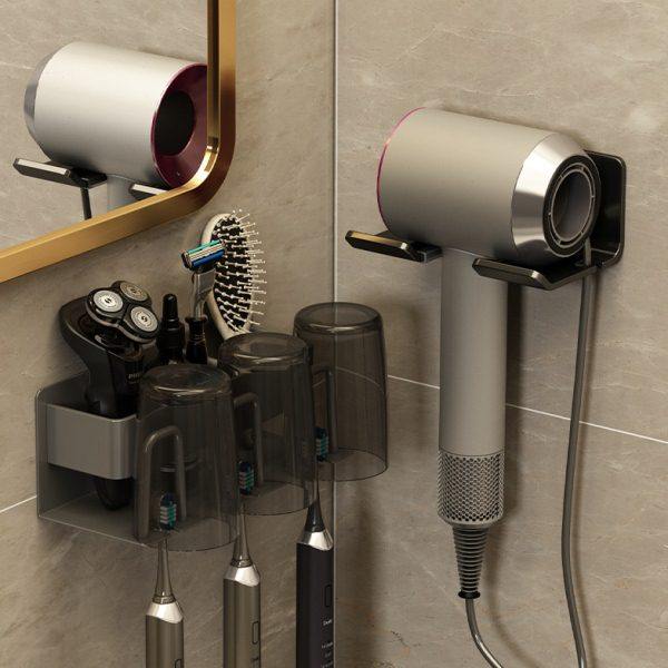 吹风机架子吹风筒架免打孔浴室置物架支架懒人电吹风放置架壁挂架,淘宝优惠券,粉丝福利购,淘宝优惠卷