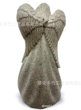情侣树脂户外天使宠物纪念淘气小矮人侏儒花园庭院雕像装饰摆件