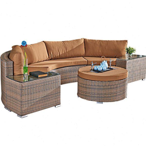 藤沙发户外家具藤沙发客厅组合阳台弧形沙发创意半圆藤编圆形沙发,淘宝优惠券,粉丝福利购,淘宝优惠卷