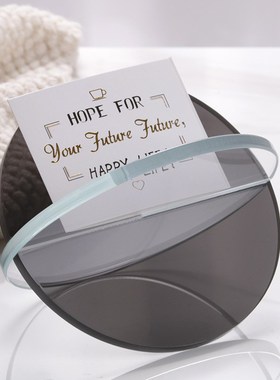 现代简约轻奢X圆形摆件样板房售楼处客厅茶几书房博古架软装饰品